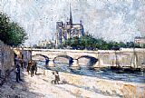 Jean Francois Raffaelli Famous Paintings - Notre Dame, Paris